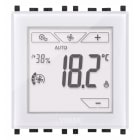 VIMAR - Termostato touch domotico bianco, controllo temperatura ambiente, gestione impianti, retroilluminazione led RGB, compatibile placche Eikon.