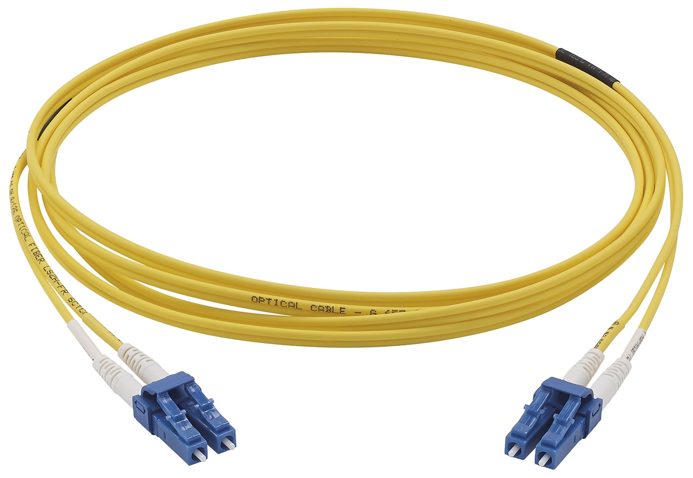 VIMAR - Cordone Fibra Ottica Monomodale 9/125 Os2 Duplex 2M - Lc a Lc, Guaina Lszh