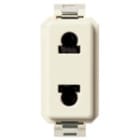 VIMAR - Presa 2P 15A Universale per Spine Standard Euroamericano Ø4,8mm