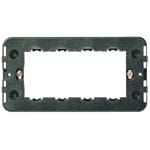 VIMAR - Supporto 4 Moduli Speciali con Viti per Scatole da Incasso Unificate, Nero