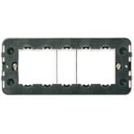 VIMAR - Supporto 5M Speciali Viti per Scatole Da Incasso Rettangolari 5 Moduli, Nero