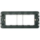 VIMAR - Supporto 5M Speciali Viti per Scatole Da Incasso Rettangolari 5 Moduli, Nero