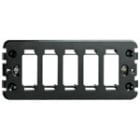 VIMAR - Supporto 5M Viti Standard per Scatole Da Incasso Rettangolari 5 Moduli - Nero
