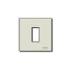 VIMAR - Placca Alluminio Oro Modulo Standard per Scatole Incasso Rotonde Ø 60 Mm