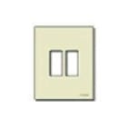VIMAR - Placca Standard Resina Avorio per Scatole Incasso Rotonde Ø 60 Mm