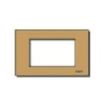 VIMAR - PLACCA 3MSP ALLUM. SCATTO BRONZO