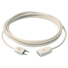 VIMAR - Cavo Prolunga 2X0,75 5M Bianco - Cordone Prolungatore Lineare 5 Metri H05Vv-F 2P 10 A 250 V~ Presa Sicury Potenza 2300 W