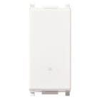 VIMAR - Deviatore 1P 10Ax Bianco Illuminabile Tasto Sostituibile Max 100 W Per Lampade Con Alimentatore Integrato