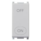 VIMAR - Interruttore 2P 20Ax Silver Illuminabile Tasto Sostituibile Max 250 W Per Lampade Con Alimentatore Integrato