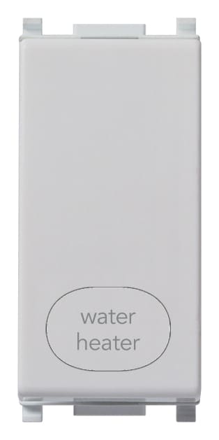 VIMAR - Interruttore 2P 20Ax Water/Heater Silver Illuminabile Simbolo Max 250 W Per Lampade Con Alimentatore Integrato