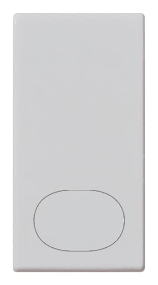 VIMAR - Tasto Neutro Personalizzabile Silver - Intercambiabile 1 Modulo Su Richiesta Con Simbolo Illuminabile
