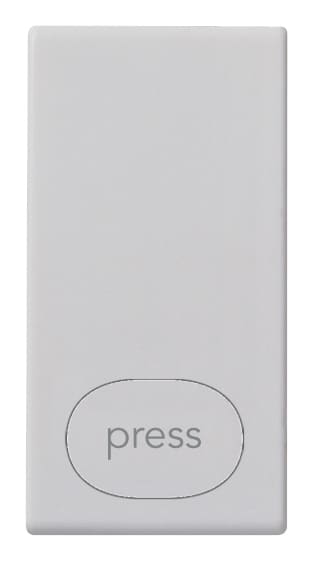 VIMAR - Tasto Intercambiabile 1 Modulo Press Silver Illuminabile