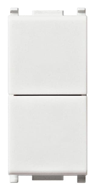 VIMAR - Pulsanti Indipendenti 1P No + 1P No 10 A 250 V Bianco - Chiusura Circuiti, Non Adatti Inversione Marcia Motori