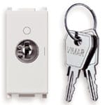 VIMAR - Pulsante 2P 16A con Chiave Unificata Bianco 250V