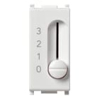 VIMAR - Commutatore a Slitta 1P 6(2)A Bianco - 250 V~ 4 Posizioni per Velocità Ventil-Convettori