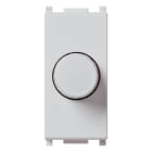 VIMAR - Dimmer 230V 100-500W Argento per Lampade Incandescenza con Deviatore e Regolazione Potenziometro Rotativo