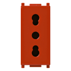 VIMAR - PRESA 2P+T16A P17/11 ANTIBATTERICO ROSSO