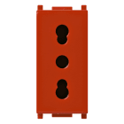 VIMAR - PRESA 2P+T 16A P17/11 ROSSO