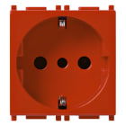 VIMAR - Presa Sicury 2P+T 16A 250V Standard Italiano Tipo P30 Rosso - 2 Moduli
