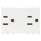 VIMAR - DUE PRESE 2P+T 15A USA+SASO BIANCO