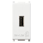 VIMAR - Unità di Alimentazione USB 5V 1,5A Bianco per Dispositivi Elettronici