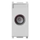 VIMAR - Presa Passante Coassiale Tv-Rd-Sat 5-2400 Mhz Connettore Maschio Attenuazione Derivazione 10 Db Silver