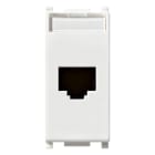 VIMAR - Presa RJ45 Bianco Cat6A UTP Netsafe - Connettore Universale T568A/B, 8 Contatti, Morsetti Ad Incisione Isolante