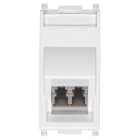 VIMAR - Presa Ottica Multimodale 50/125 Lc Bianco con Adattatore Duplex