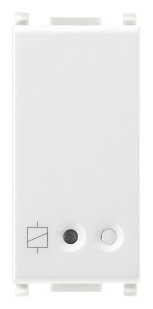 VIMAR - Attuatore IoT 16A bianco, comando elettronico wireless con relè NO 16A, controllo locale/remoto, Bluetooth 5.0, Zigbee 3.0, LED RGB, 100-240V.