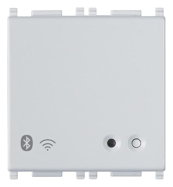VIMAR - Gateway Connesso Iot 2M Silver Bluetooth Wi-Fi Cloud App Smartphone Tablet 100-240 V 50/60 Hz 2 Moduli
