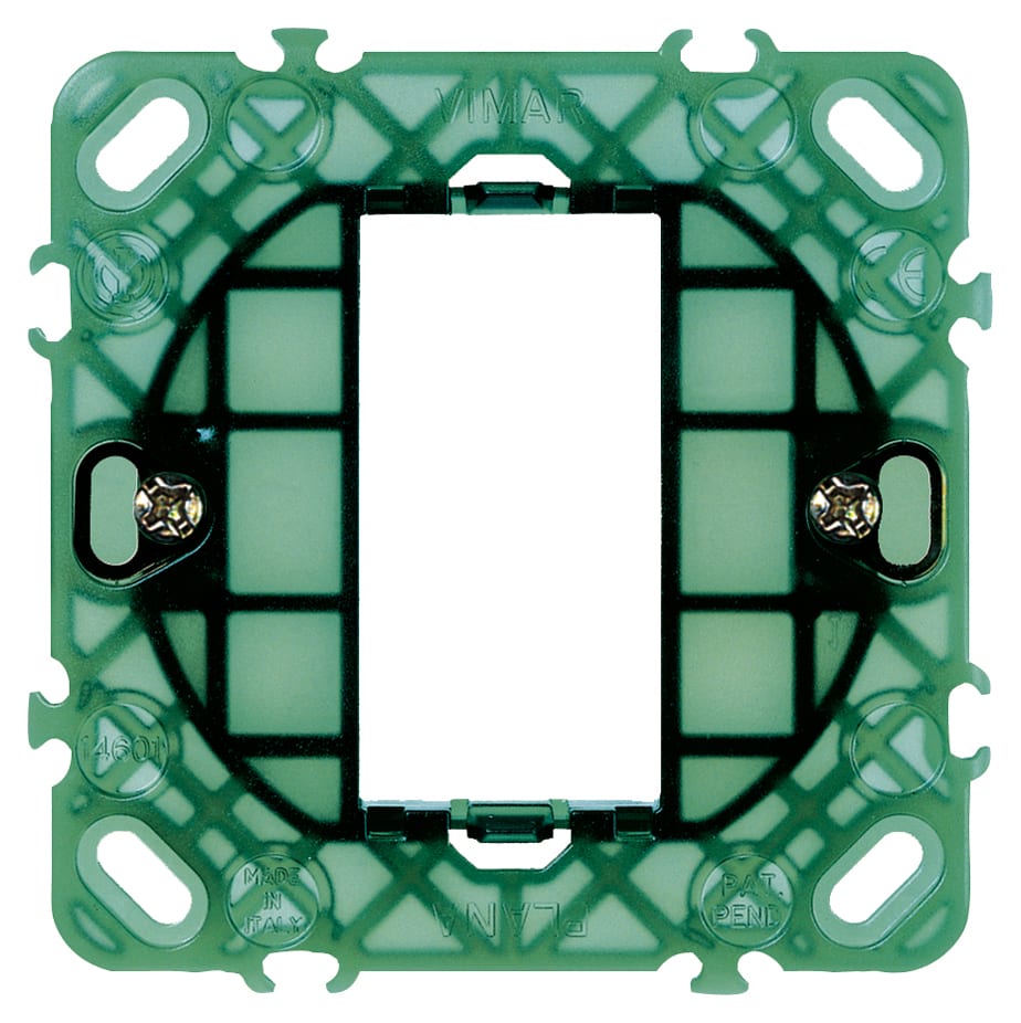 VIMAR - Supporto 1 Modulo con Griffe per Scatole Incasso Ø 60 Mm