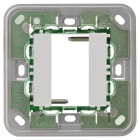 VIMAR - Supporto 1 Modulo con Viti per Scatole Quadrate Silver