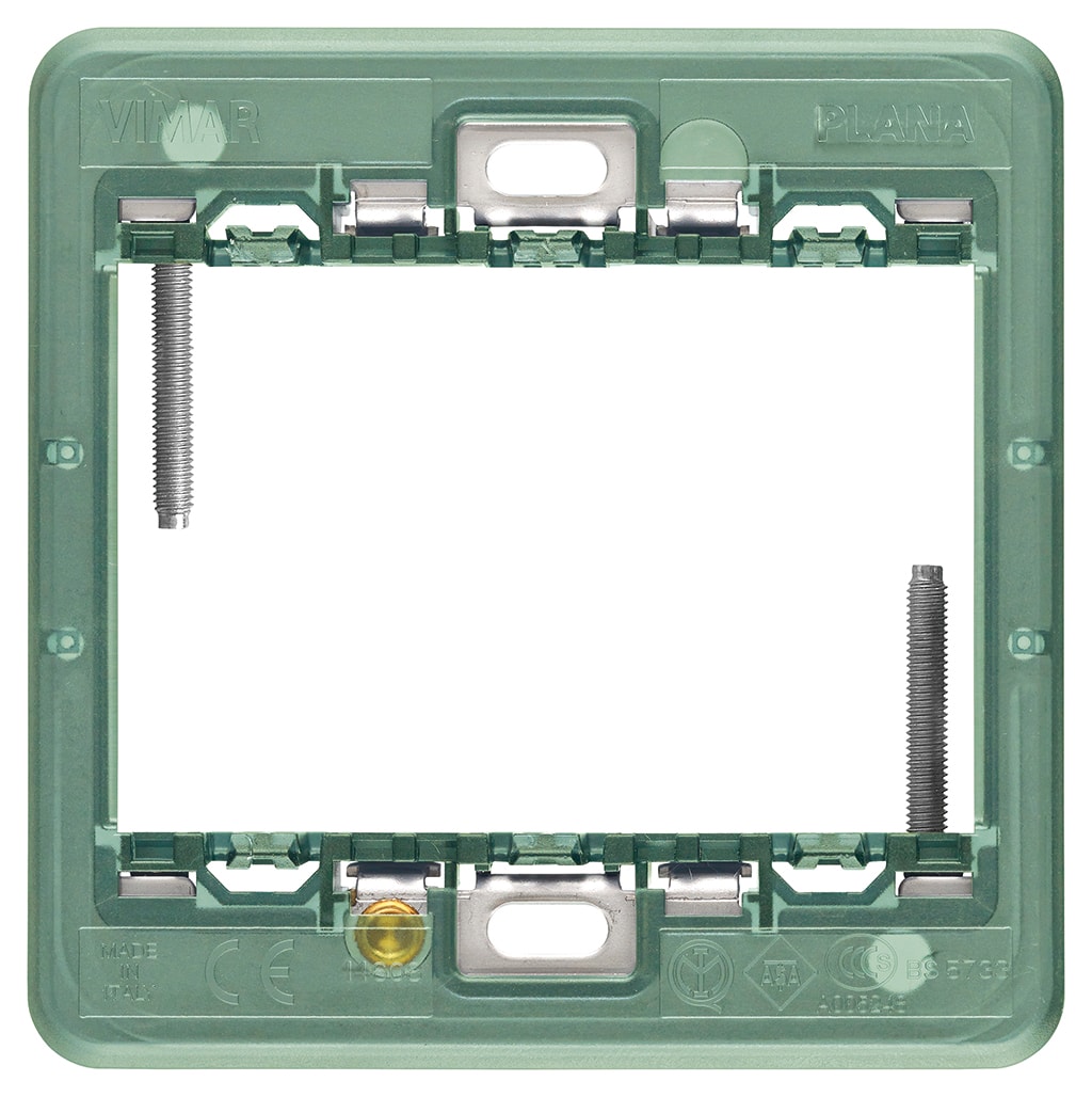 VIMAR - Supporto 3 Moduli con Viti per Scatole Quadrate - Materiale Elettrico