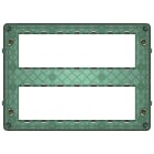 VIMAR - Supporto 14 Moduli con Viti per Scatole da Incasso e Parete V71320, V71620, V71720, 09920