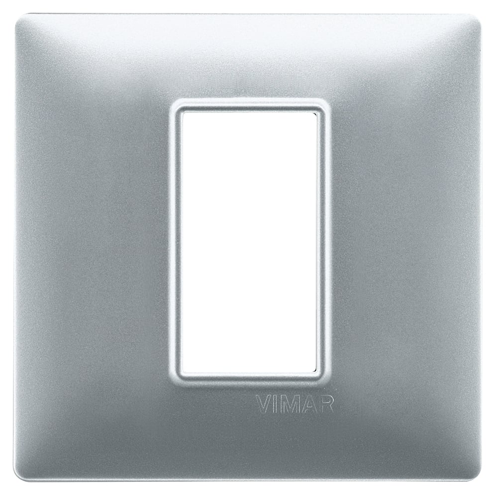 VIMAR - PLACCA 1M ARGENTO OPACO