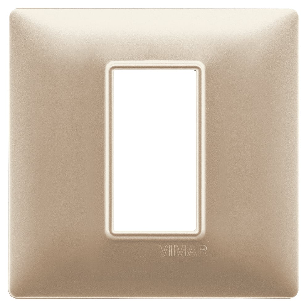 VIMAR - PLACCA 1M CHAMPAGNE OPACO