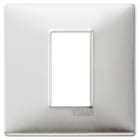 VIMAR - PLACCA 1M ALLUMINIO SPAZZOLATO