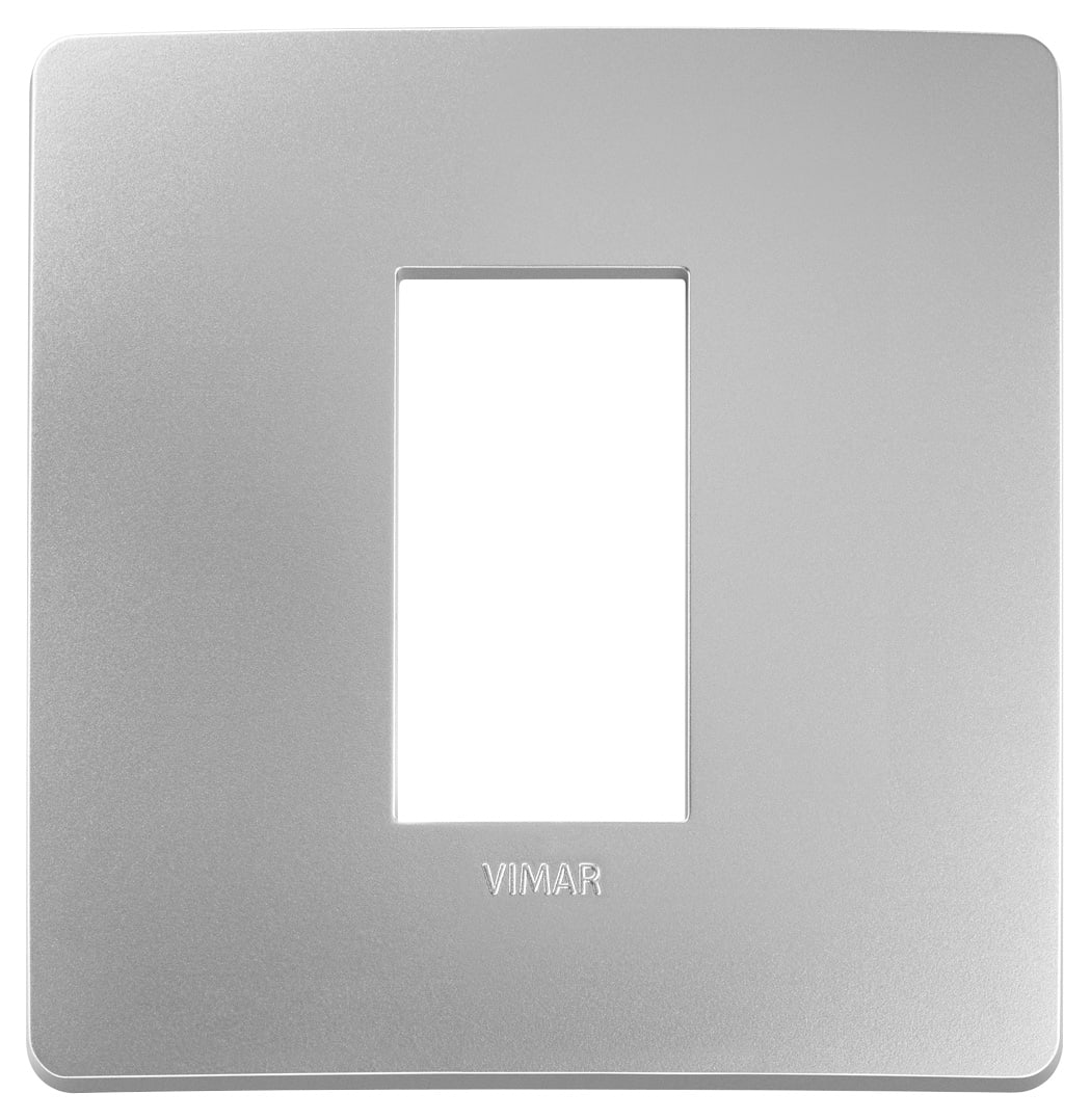 VIMAR - PLACCA PLANA UP 1M ARGENTO