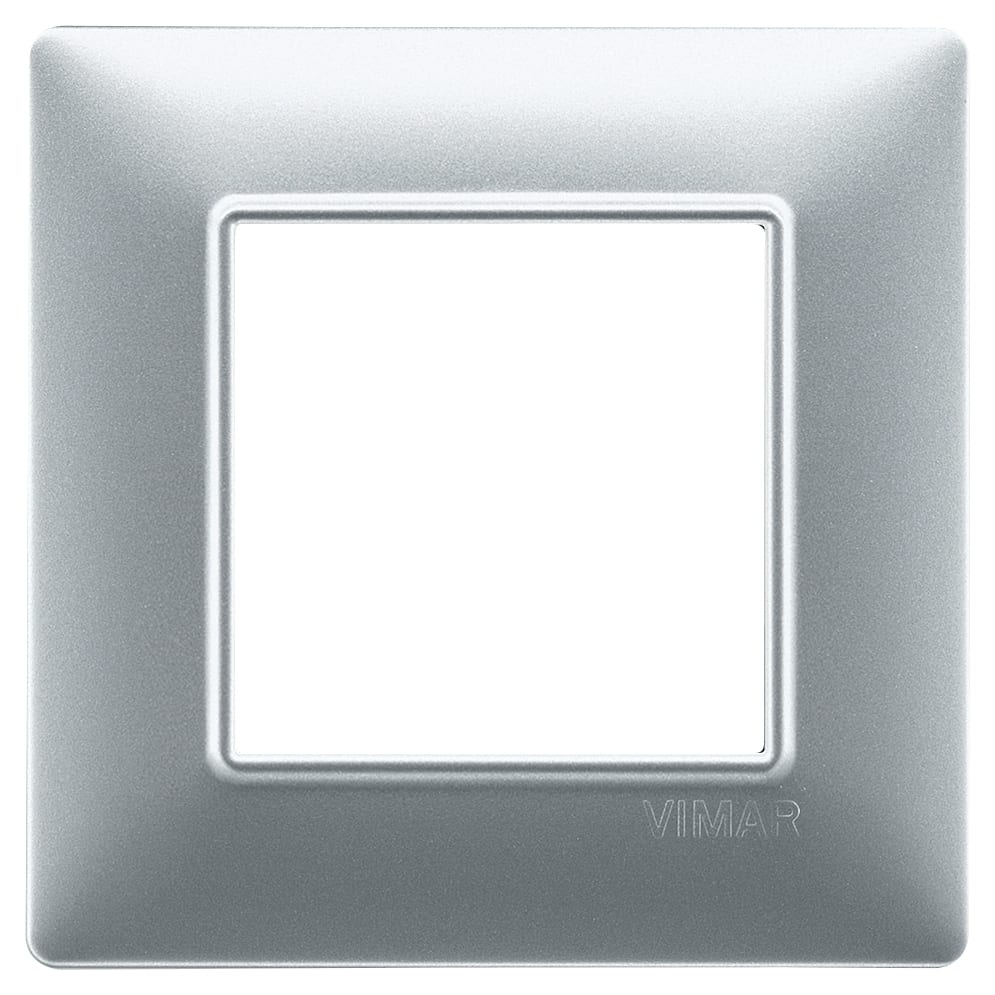 VIMAR - PLACCA 2M ARGENTO OPACO