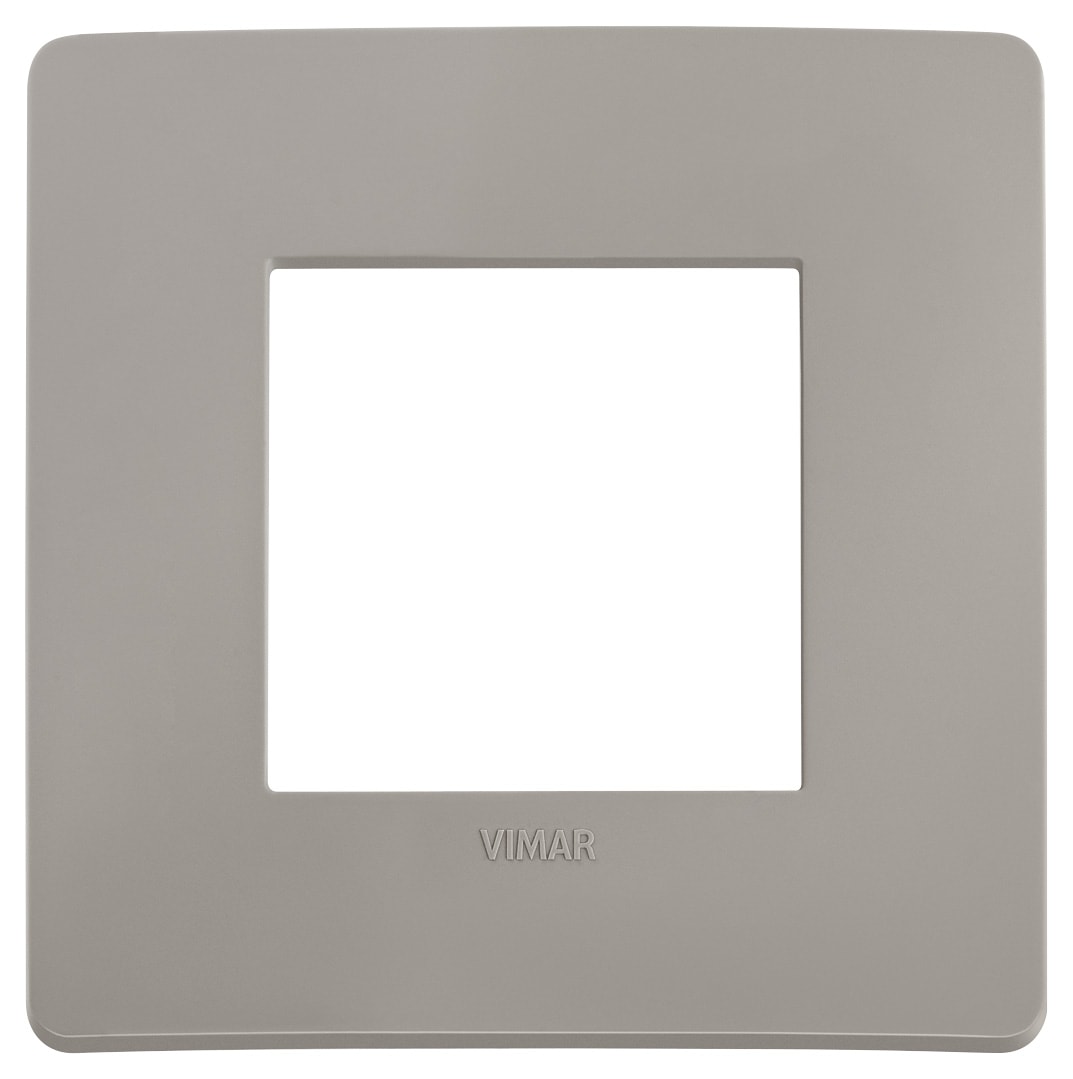 VIMAR - PLACCA PLANA UP 2M GRIGIO CEMENTO MATT