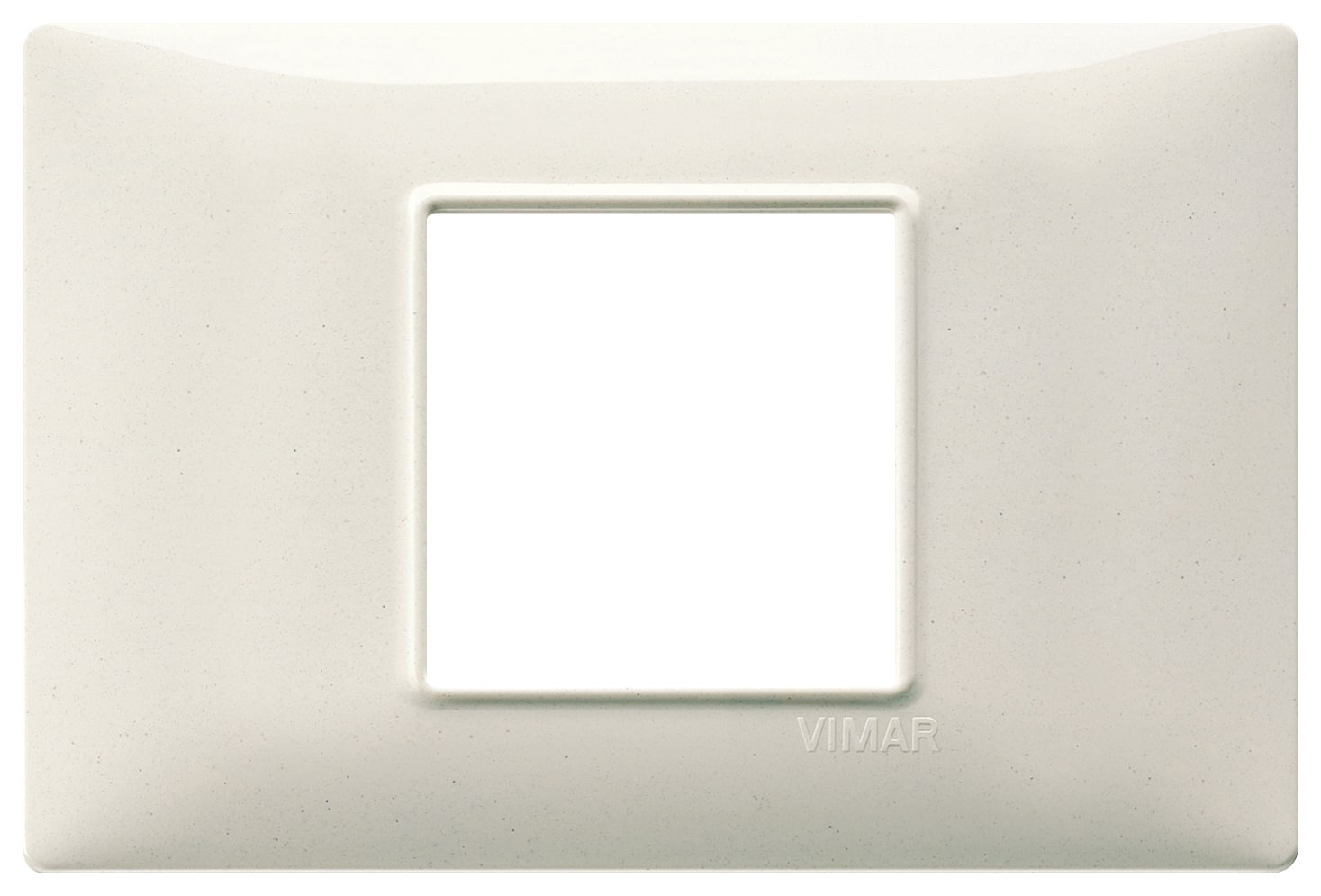 VIMAR - PLACCA 2M CENTRALI BIANCO GRANITO