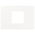 VIMAR - PLACCA PLANA UP 2M CENTRALI BIANCO MATT