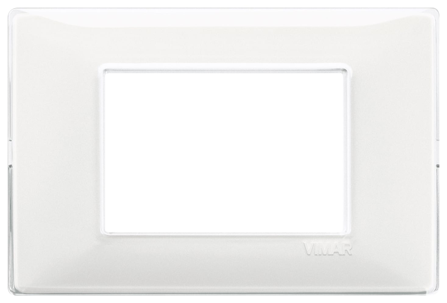 VIMAR - Placca 3 Moduli Tecnopolimero Reflex Neve