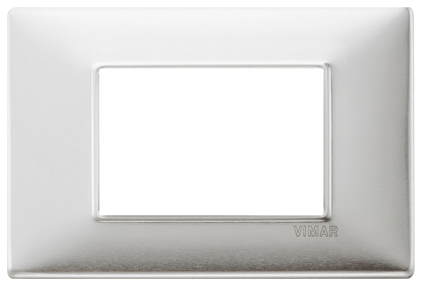 VIMAR - PLACCA 3M ALLUMINIO SPAZZOLATO