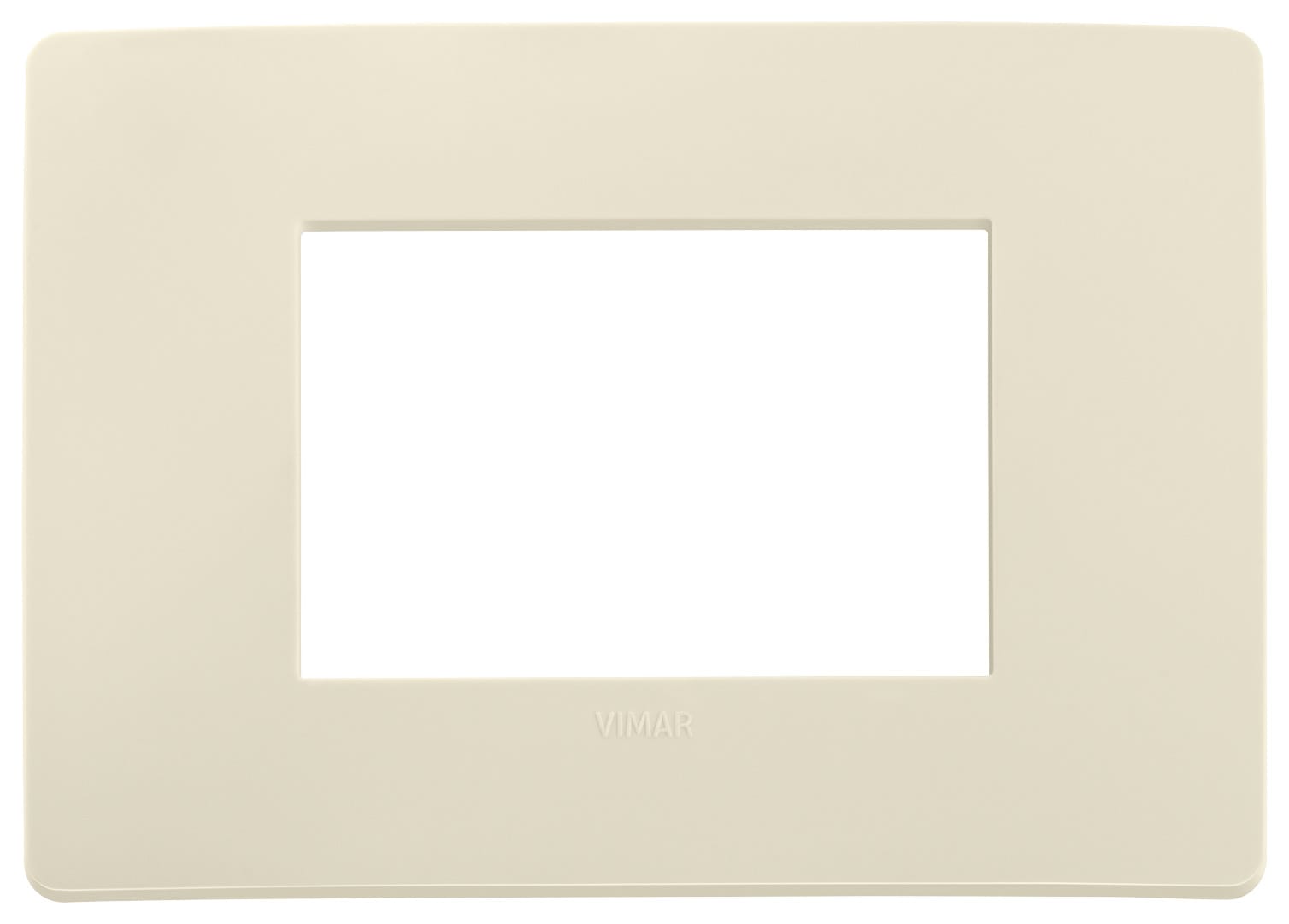 VIMAR - PLACCA PLANA UP 3M AVORIO MATT