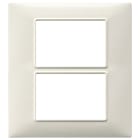 VIMAR - PLACCA 6M (3+3) BIANCO GRANITO