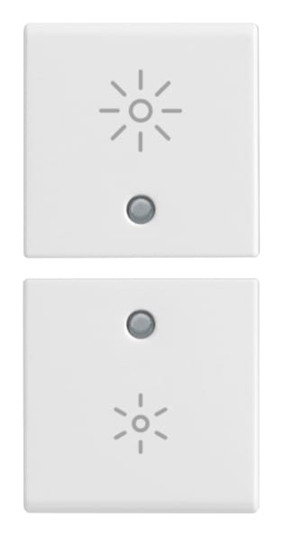 VIMAR - DUE MEZZI TASTI 1M DIMMER BIANCO