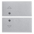 VIMAR - Due Tasti Intercambiabili 2 Moduli Simboli Freccia Silver