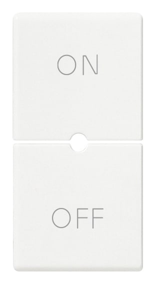 VIMAR - DUE MEZZI TASTI 1M SIMBOLI ON OFF BIANCO