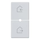 VIMAR - Due mezzi tasti intercambiabili 1 modulo, simboli scenari silver